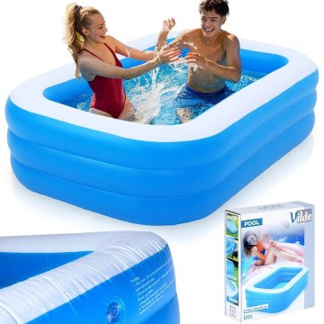 shumee Napihljiv vrtni bazen majhen za otroke VILDE 170 x 115 x 47 cm
