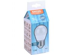 Extol Light LED žarnica mini, 410lm, 5W, E27, toplo bela