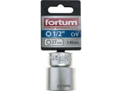 Fortum Vtična glava 1/2", 27mm, L 42mm