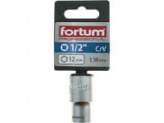 Fortum Vtična glava 1/2", 12mm, L 38mm