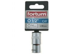 Fortum Vtična glava 1/2", 14mm, L 38mm