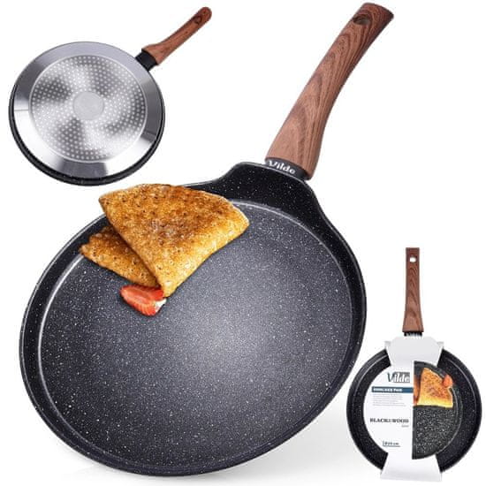 shumee Plinska indukcijska ponev za palačinke Granit Nelepljiva VILDE 24 cm