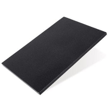 shumee Deska za rezanje in serviranje iz črnega marmorja 29x21 cm