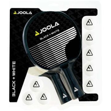 shumee Komplet loparjev za namizni tenis JOOLA Black White z žogicami