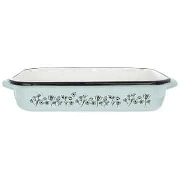 shumee Pekač, emajlirana retro oblika, 40x22 cm, 3,8 l