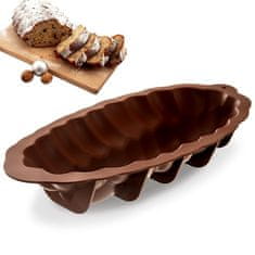 shumee Pekač za kale, torte, mafine, silikon, rjav, 41x20x7,5 cm