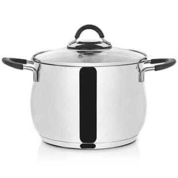 shumee DALIE jeklen lonec s pokrovom 20 cm 4,8 l indukcijski plin