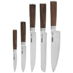 shumee Nož kuhinjski noži jeklo WOODEN set set 5 nožev