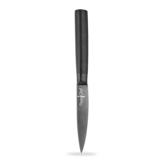 shumee Kuhinjski nož jeklo-titan črn 10 cm TITAN CHEF