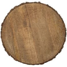 shumee Lesen podstavek, lesen disk, servirna deska, lesena rezina 39 cm