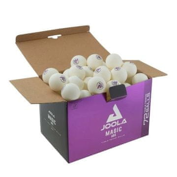shumee JOOLA Magic ABS žogice za namizni tenis Set 72 kosov bele barve