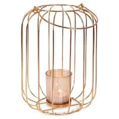 shumee Lantern svečnik za čajno svečo kovinski zlat 21,5 cm