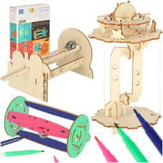 WOWO Izobraževalni komplet DIY Mechanics Gravity 3in1 Science Experiment