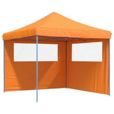 Vidaxl Zložljivi pop-up šotor za zabave 2 stranici oranžna