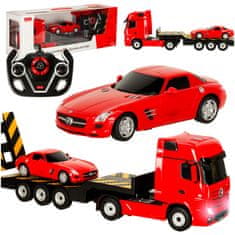 WOWO Avto na daljinsko vodenje Rastar 74920 Mercedes-Benz Actros 1:26 rdeč
