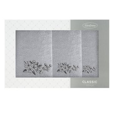 shumee KOMPLET BRISAČ 3 56 X 36 X 7 CM SREBRN