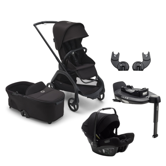 Bugaboo  Dragonfly travel+ BLACK/MIDNIGHT BLACKMIDNIGHT BLACK, komplet 4v1