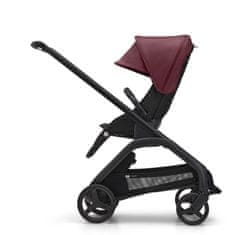 Bugaboo  Dragonfly s košaroBLACK/MIDNIGHT BLACK - DARK CHERRY