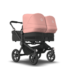 Bugaboo  Donkey 5 Twin Black/Midnight BlackMorning Pink