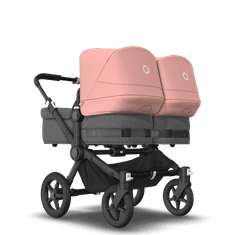 Bugaboo  Donkey 5 Twin Black/Grey MelangeMorning Pink