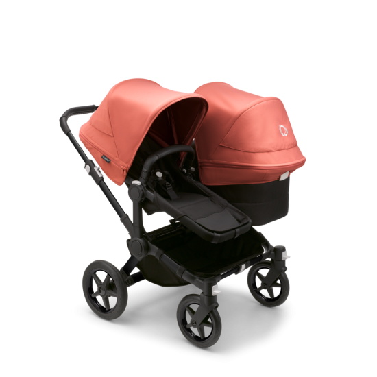 Bugaboo  Donkey 5 Duo Black/Midnight BlackSunrise Red