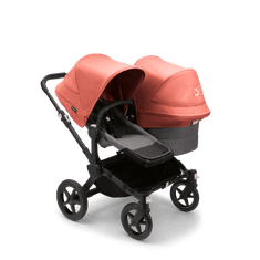Bugaboo  Donkey 5 Duo Black/Grey MelangeSunrise Red