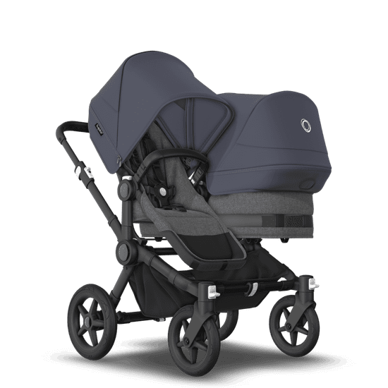 Bugaboo  Donkey 5 Duo Black/Grey MelangeStormy Blue