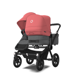 Bugaboo  Donkey 5 Duo Black/Grey MelangeSunrise Red