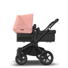 Bugaboo  Donkey 5 Twin Black/Midnight BlackMorning Pink