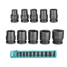 Total 10-delni set 1/2" nastavkov za udarni ključ/ /IND (THISTD12101)