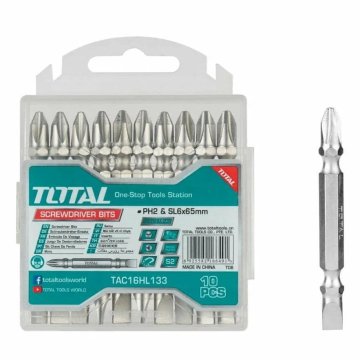 Total 10-delni set nastavkov za izvijač 65mm /IND (TAC16HL133)