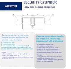 APECS Cilindrični vložek APECS SM-75(30/45)-BLM-Blister (5keys) (00033532)