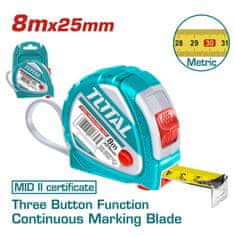 Total Jekleni merilni trak (meter) 8mx25mm (TMT126081ME)