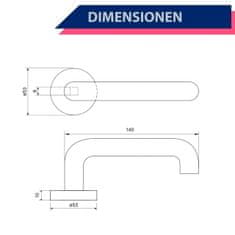APECS Kljuka APECS H-0203-INOX (grade 201) (00022964)