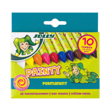 Jolly 10 voščenih barvic JOLLY Painty Permanent