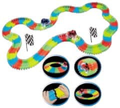 Alltoys Sijoča steza v temi + avto z LED lučko 220 kosov