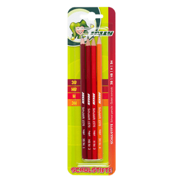 Jolly Blister s 4 različnimi svinčniki (3B, HB, H, 3H)