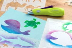 Jolly 12-delni komplet šablon Airbrush šablone “Živalski svet & družina”