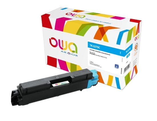 Armor OWA toner, združljiv s sistemom Kyocera TK-5270C, 6000st, modra/cyan