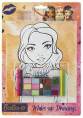 Barvanje stran Besties - Make up za lutke