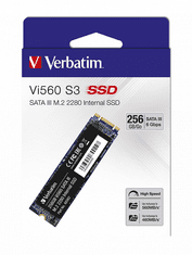 Verbatim SSD notranji disk M2 SATA III Vi560 S3, SSD 256 GB 49362