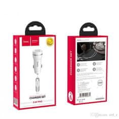Hoco Avtopolnilec Z27 2,4 A s kablom 1m Type C