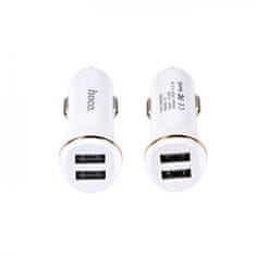Hoco Avtopolnilec Z1 adapter 2,4A - 2xUSB - bel