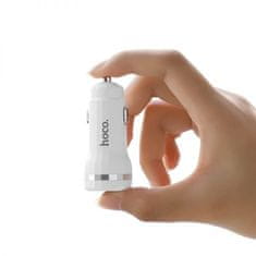 Hoco Avtopolnilec Z27 2,4 A s kablom 1m MicroUSB - bel