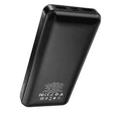 Hoco Prenosna baterija J72A powerbank 20000 mAh 2x USB za Samsung - črn