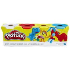 Play-Doh Hasbro Play-Doh - Klasični set barvnih tub (pakiranje 4 kosa) (B6508)