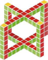 Geomag Geomag Magicube Art – magnetna konstrukcijska igrača, 64 delov