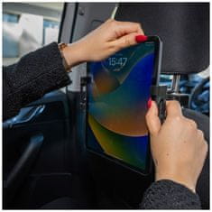 FIXED Držalo za tablični računalnik Passenger Max z nosilcem za naslon za glavo in drsno roko, vesoljsko sivo