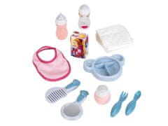 Klein Toys Baby Coralie - Komplet za hranjenje in nego