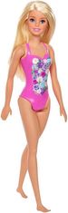 Mattel Mattel Barbie lutka plaža - Blondinka v temno roza kopalkah (DWK00)